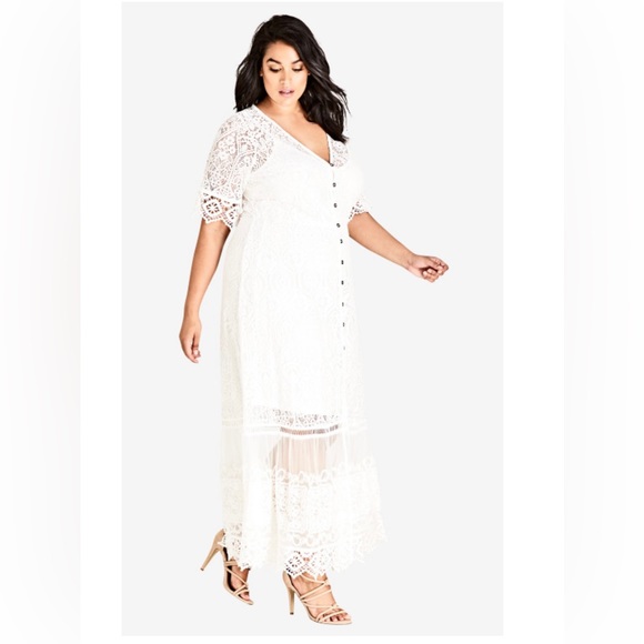 City chic Summer Lace Maxi Dress - wore once - Picture 1 of 6